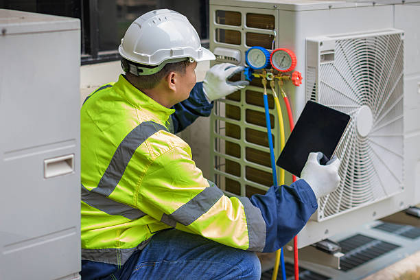 Professional Hvac technician working in Caldwell, TX
